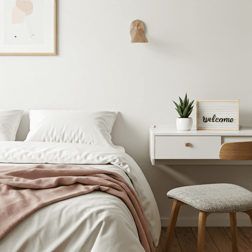A pristine, professionally staged short-term rental ready for the next guest