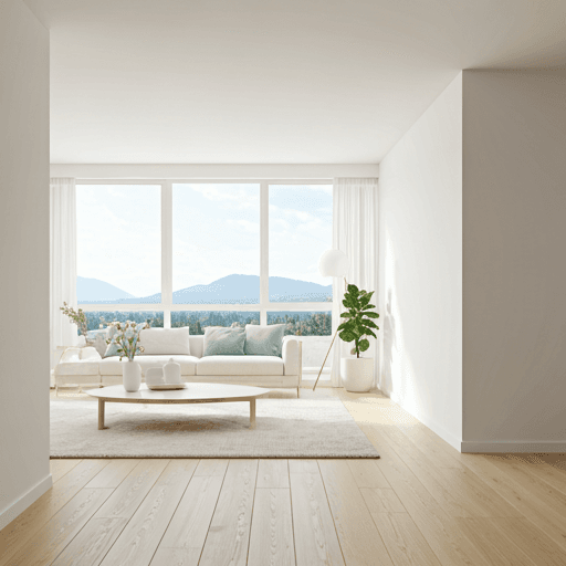 Bright, freshly cleaned Vancouver living room ready for spring
